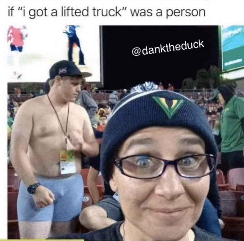 Small man big truck - meme