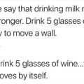 Latest studies on drinking 5 glasses of wine and then walking home. The results were staggering.