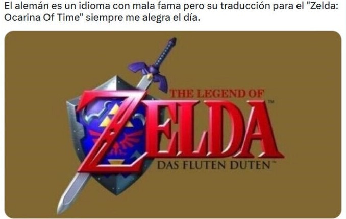 Zelda en alemán - meme