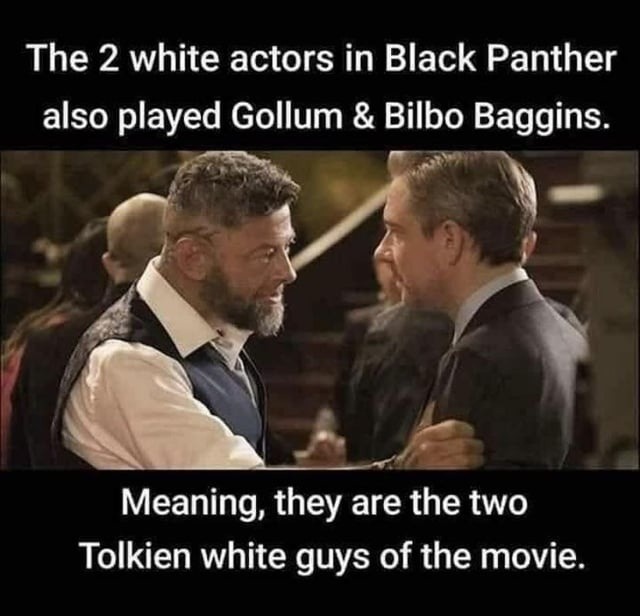 they really were the two Tolkien white guys - meme