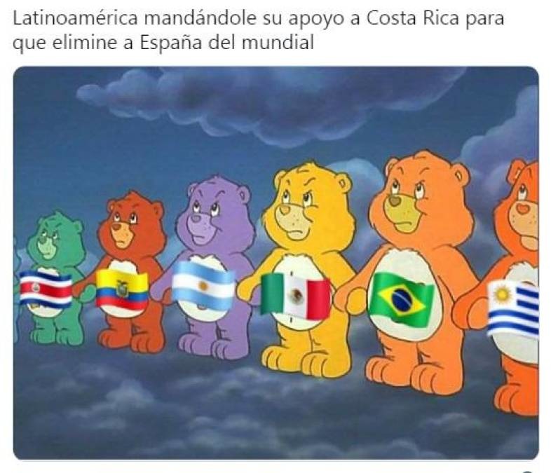 Costa Rica apunto de elminar a España del Mundial - meme