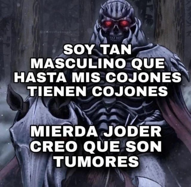 Tan masculino que - meme
