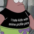 I love kid's with anime profile pics but it's just for the meme cause