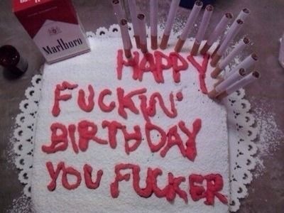Happy birthday cake from you best friend - meme