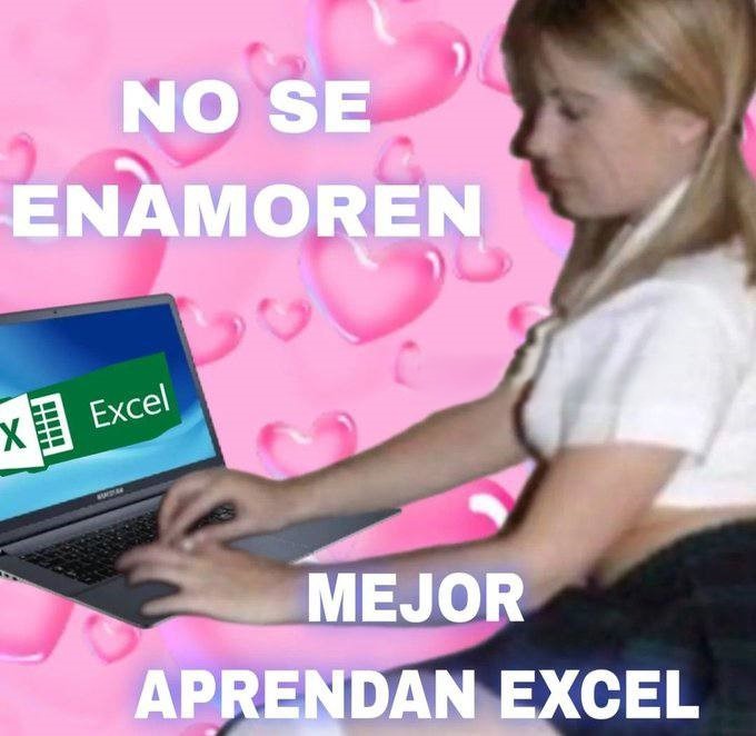 aprendan excel - meme