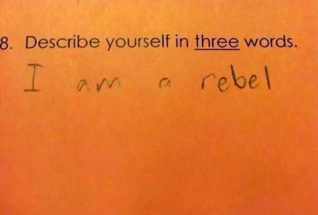THREE WORDS - meme