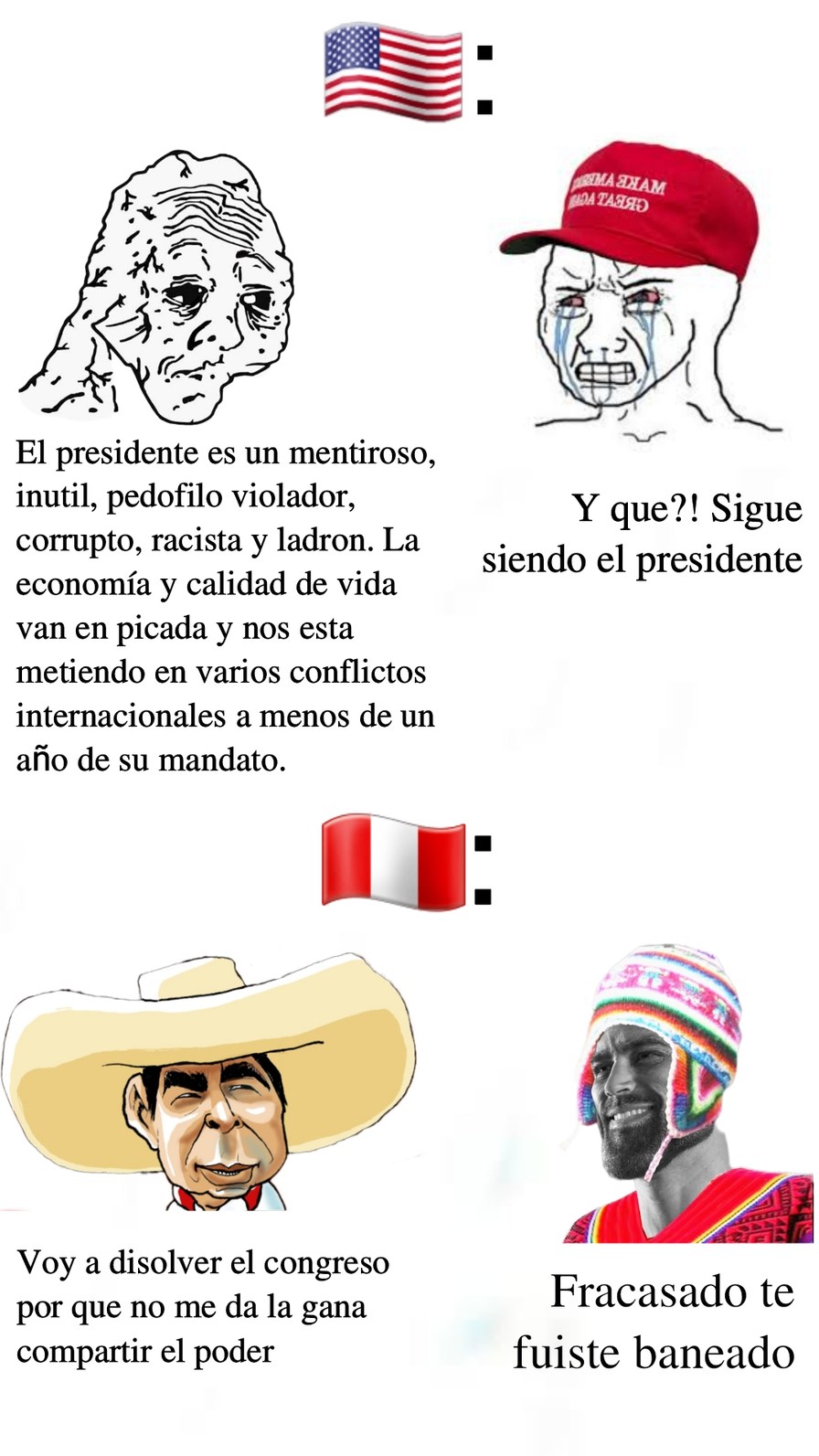 Seamos todos como pueblo marron, acepten mi primer meme por favor :)