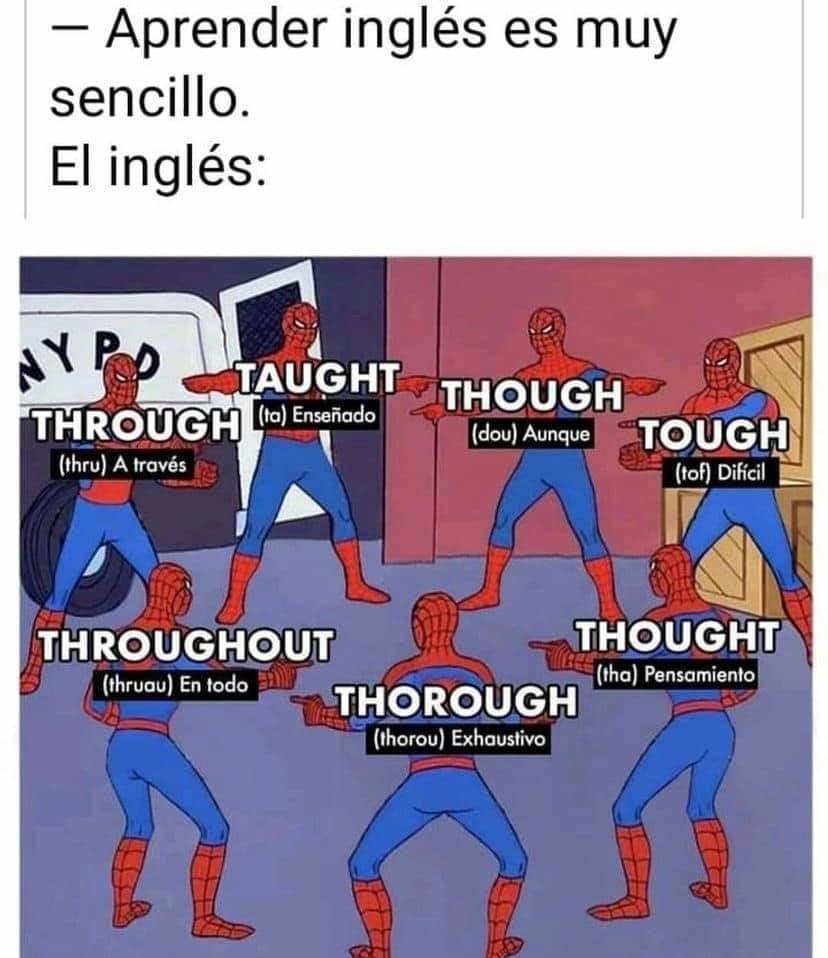 Aprender Inglés - meme