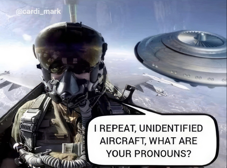 What are your pronouns? - meme