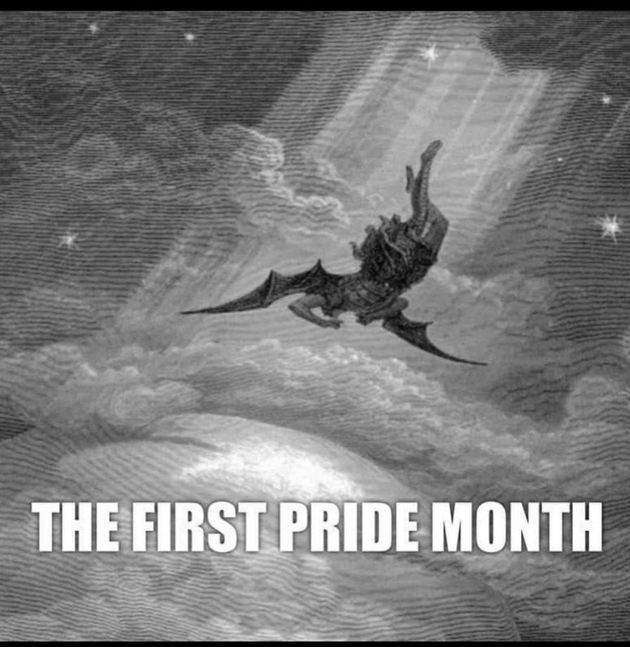Pride cometh before a fall. - meme