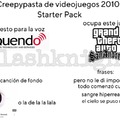 Creepypasta de videojuegos 2010s starter pack