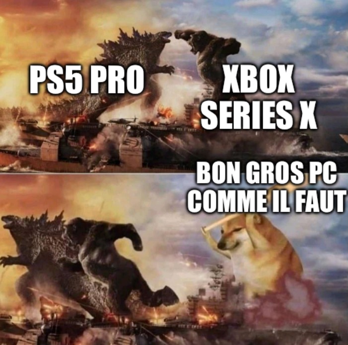 Mais avec une manette ps5 connectée - meme