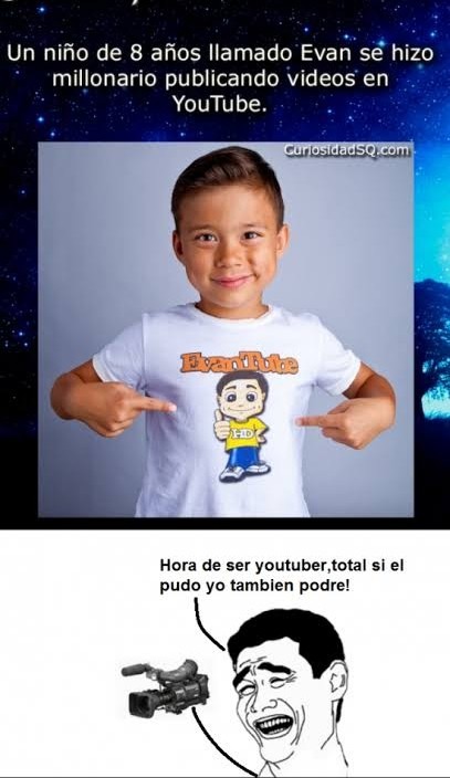 Sabias que un niño de 8 años gana mejor que millones de adultos - meme