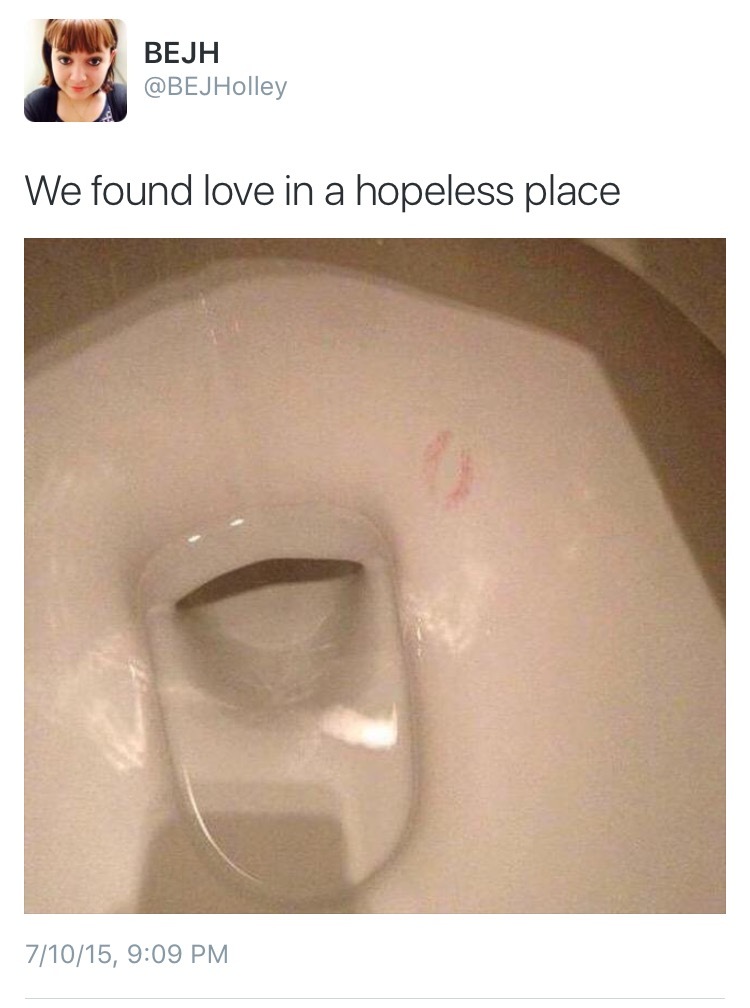 Love is in the shitter - meme