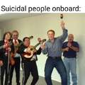 Suicidal people on the Titanic