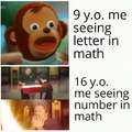 Letters in math