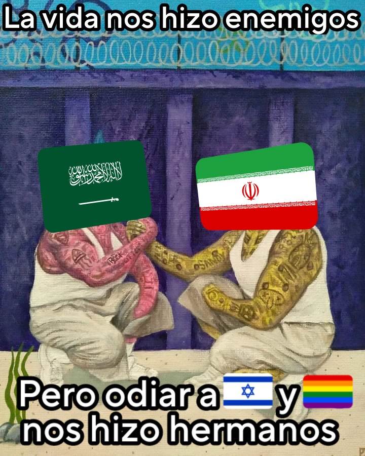 Iran y Arabia Saudi - meme