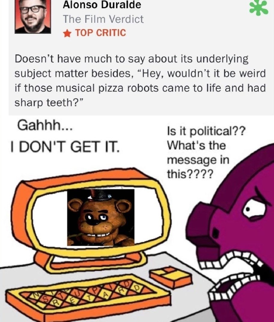 dongs in a freddy - meme