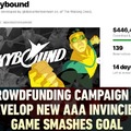 Invincible video game crowdfunding meme