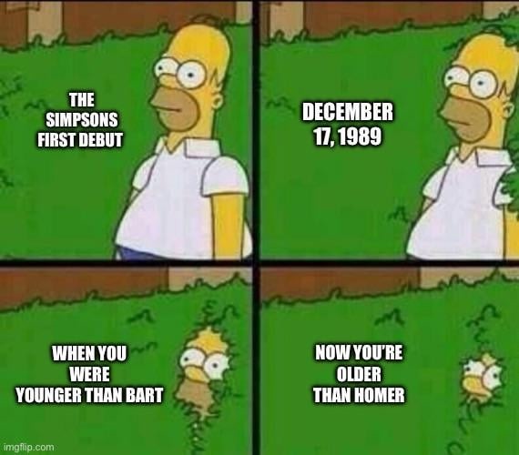The Simpsons first debut - meme