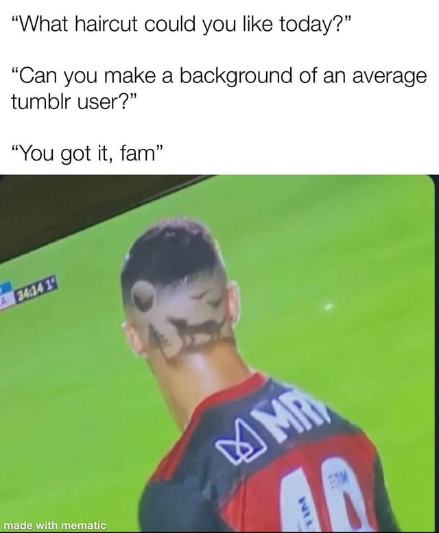 Tumblr haircut - meme