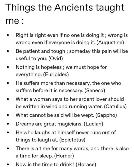Ancient quotes - meme