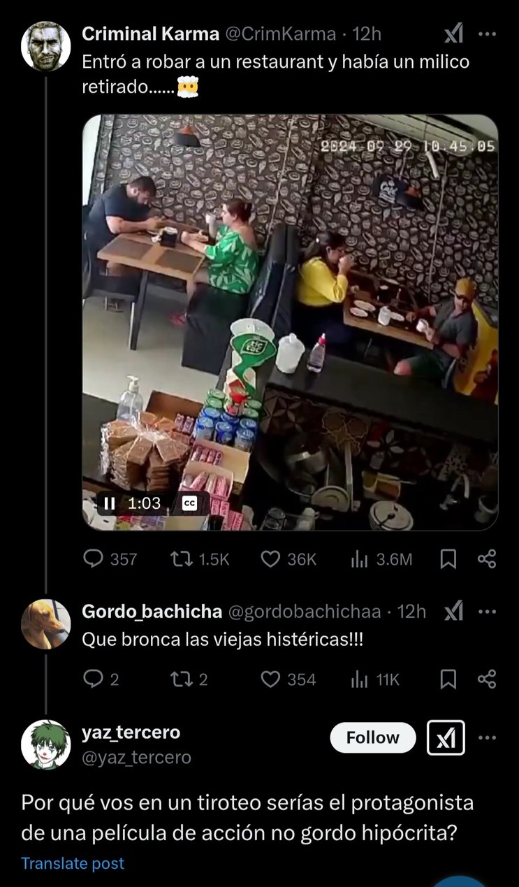 La señora de verde estaba gritando por los disparos, los tuiteros se quejan pero las maricas se ponen a llorar al ver un insecto - meme