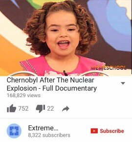 Chernobyl e seus efeitos - meme