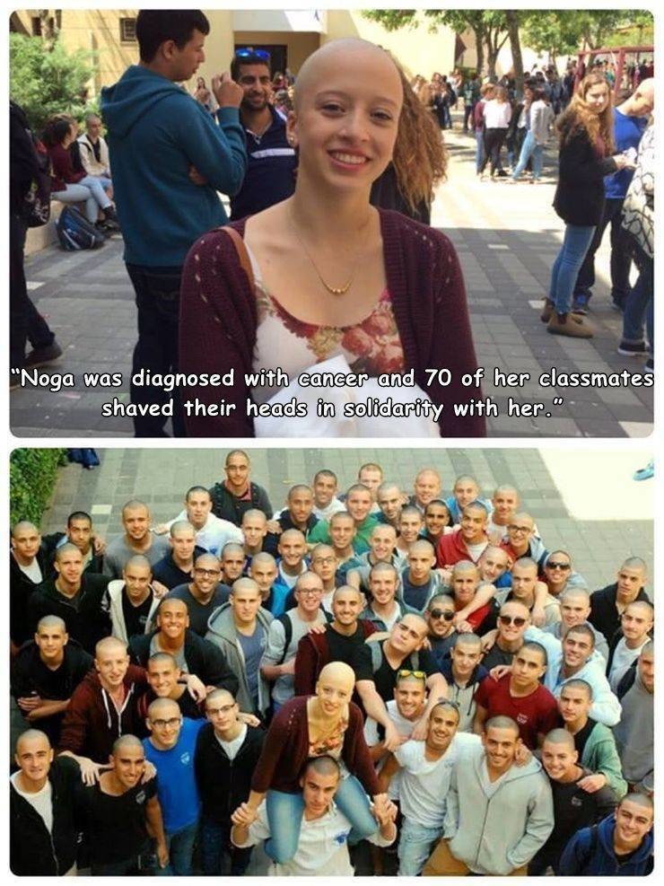 Nice people. I did notice most that shaved their head are guys. - meme