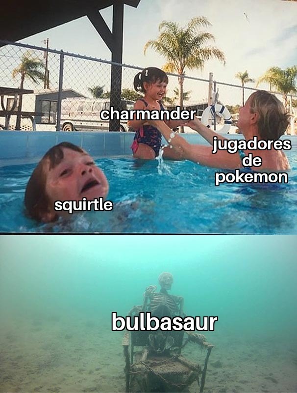 Soy de los que elije a bulbasaur - meme