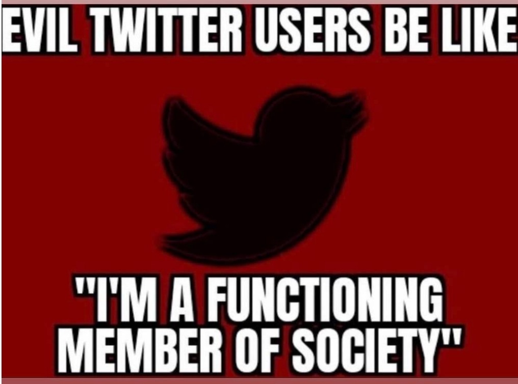 Evil Twitter users - meme