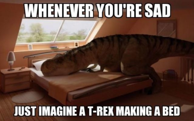 A raptor could do a better job than a T-Rex - meme