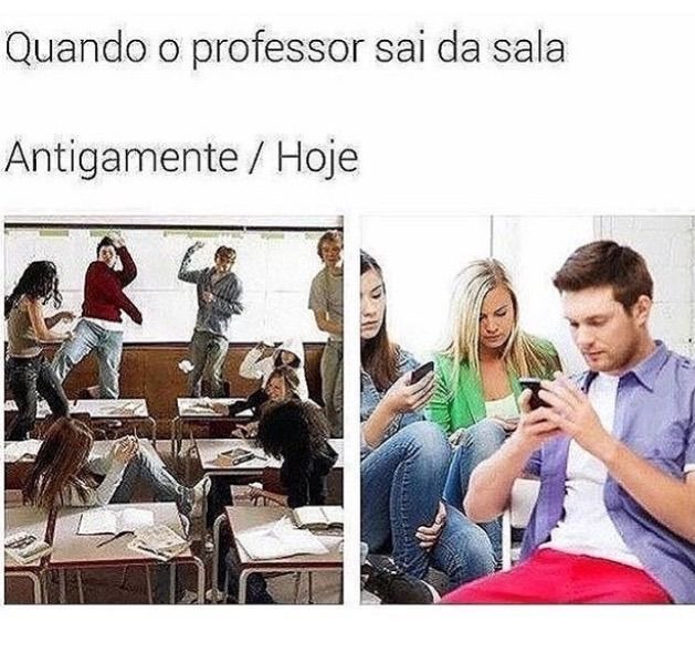 Tá um porre essa geração - meme