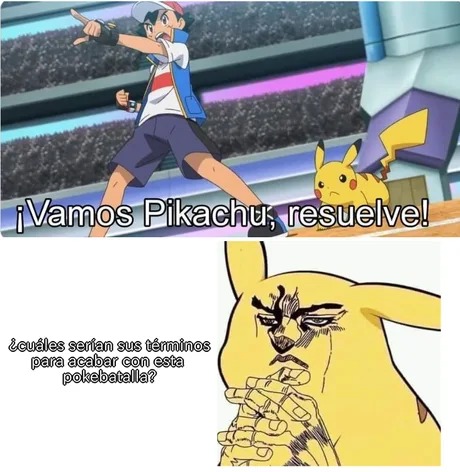 Vamos Pikachu resuelve! - meme