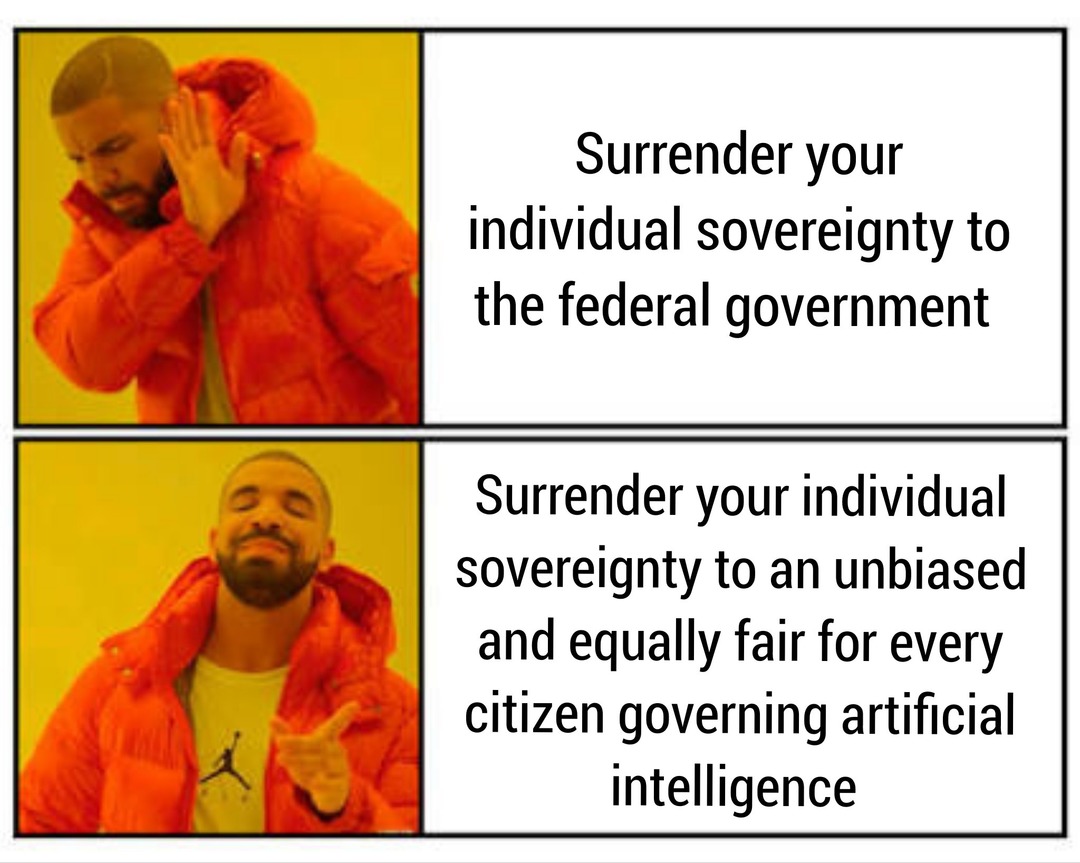 AI government on the way - meme