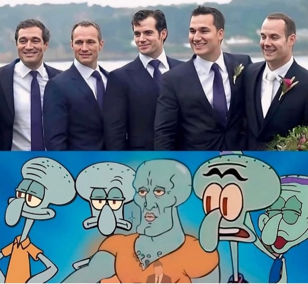 Henry Cavill and his brothers - meme
