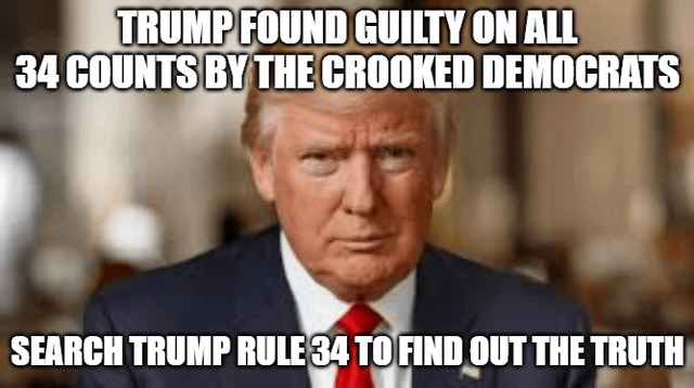 Trump convicted meme