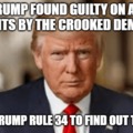 Trump convicted meme