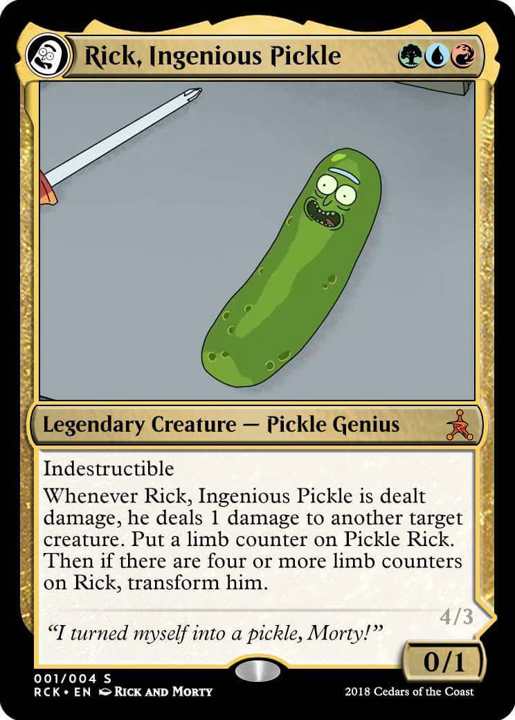 Turned into a pickle, Rick! - meme