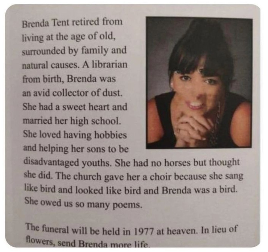 This obituary was written by a bot - meme