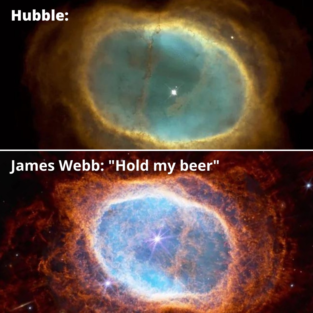 James Webb: Sujétame el cubata - meme