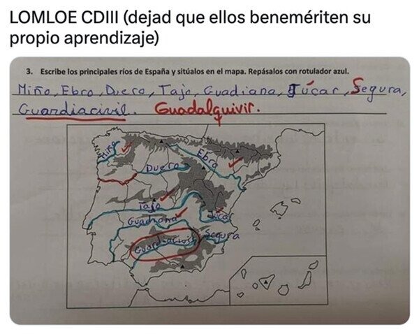 El rio Guardiacivil - meme