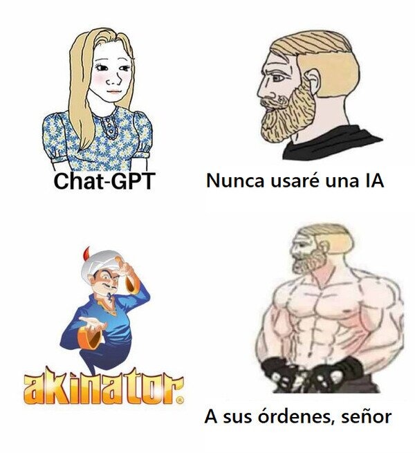Akinator el padre de la IA - meme