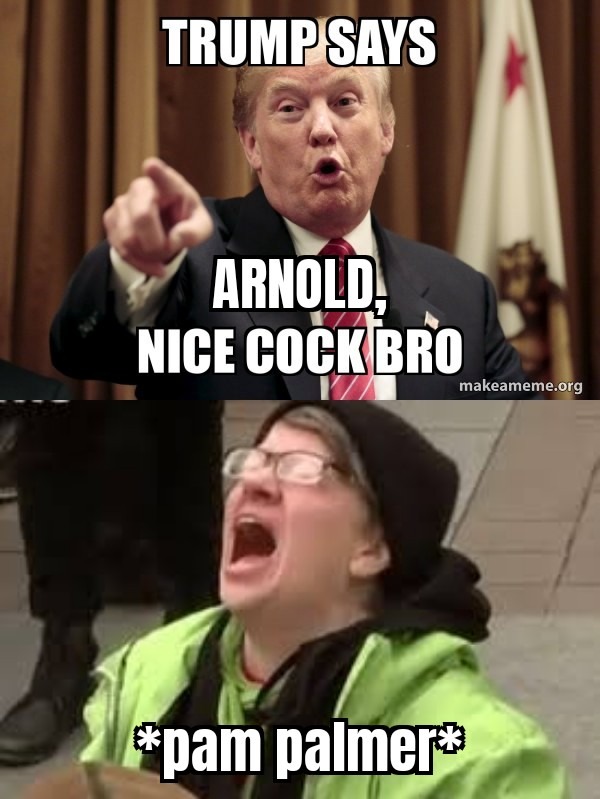 Even in Death, Trump still acts as Arnold Palmers wingman - meme