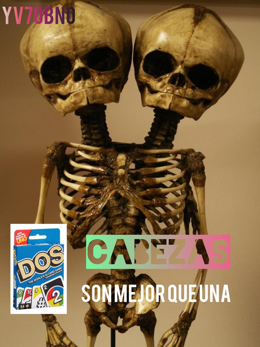 Dos cabezas - meme