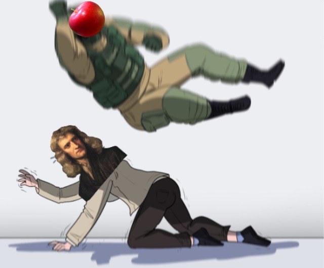 apple vs newton - meme