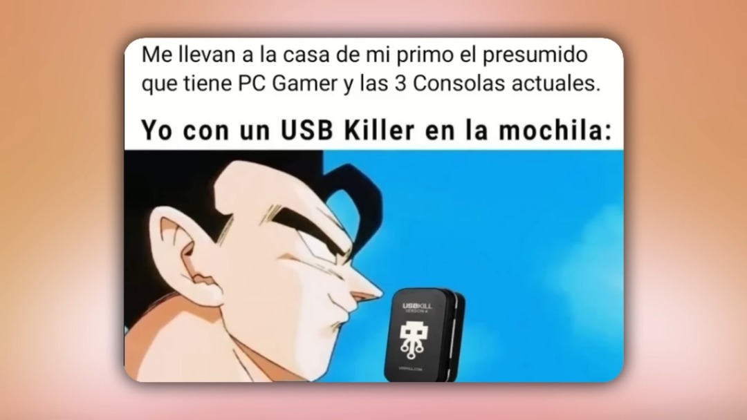la potencia del USB KILLER - meme