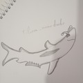 Versión a mano del dibujo de tiburon_memedroider