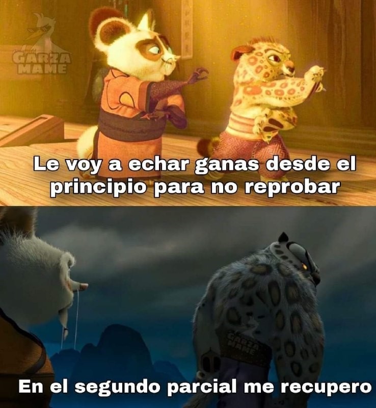 Cuando te fallas a ti mismo con los exámenes - meme