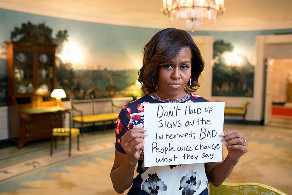 PSA from the first lady - meme